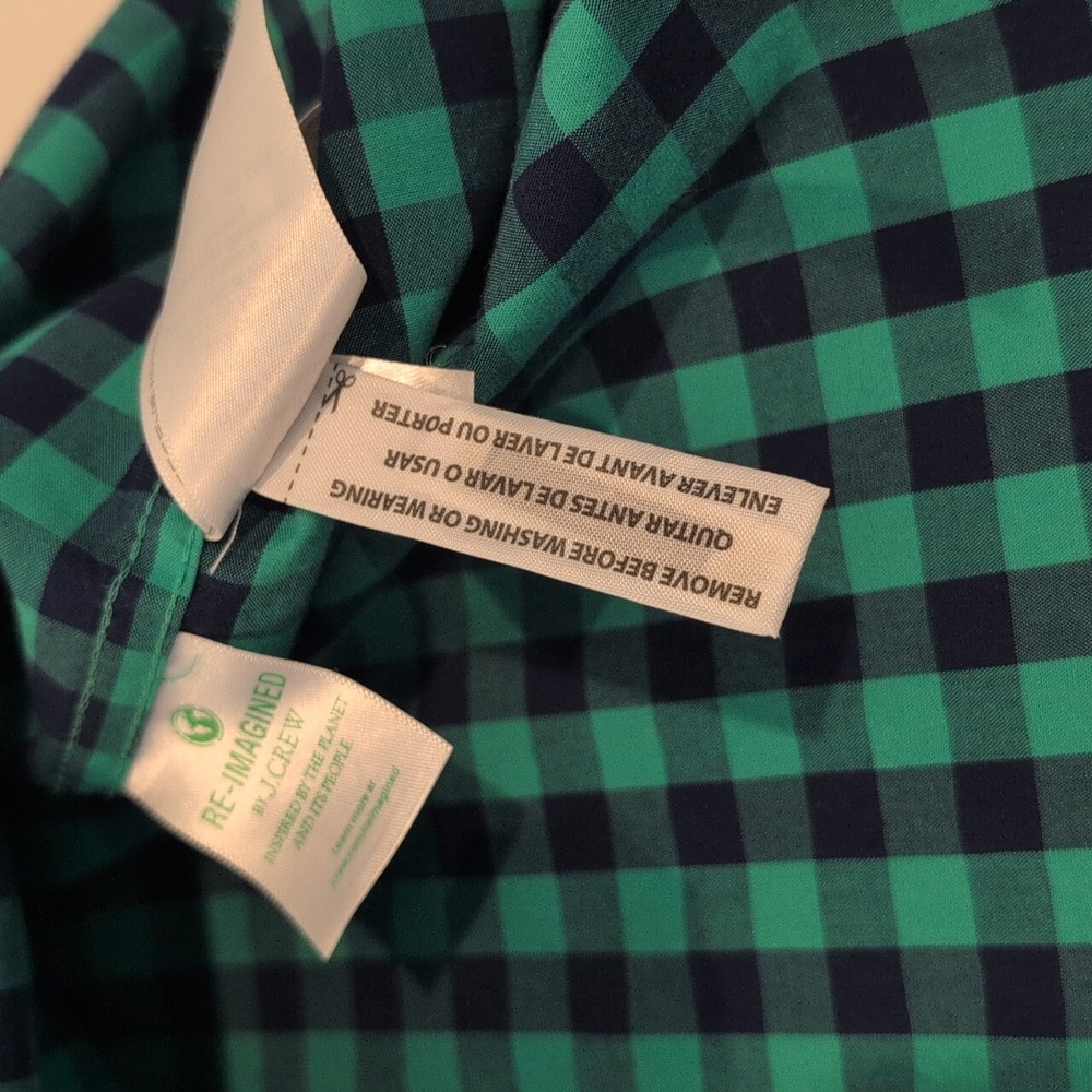 J. Crew Men's Medium Slim Fit Flex Washed Long Sleeve Button Down Style #BE208 - Picture 9 of 15